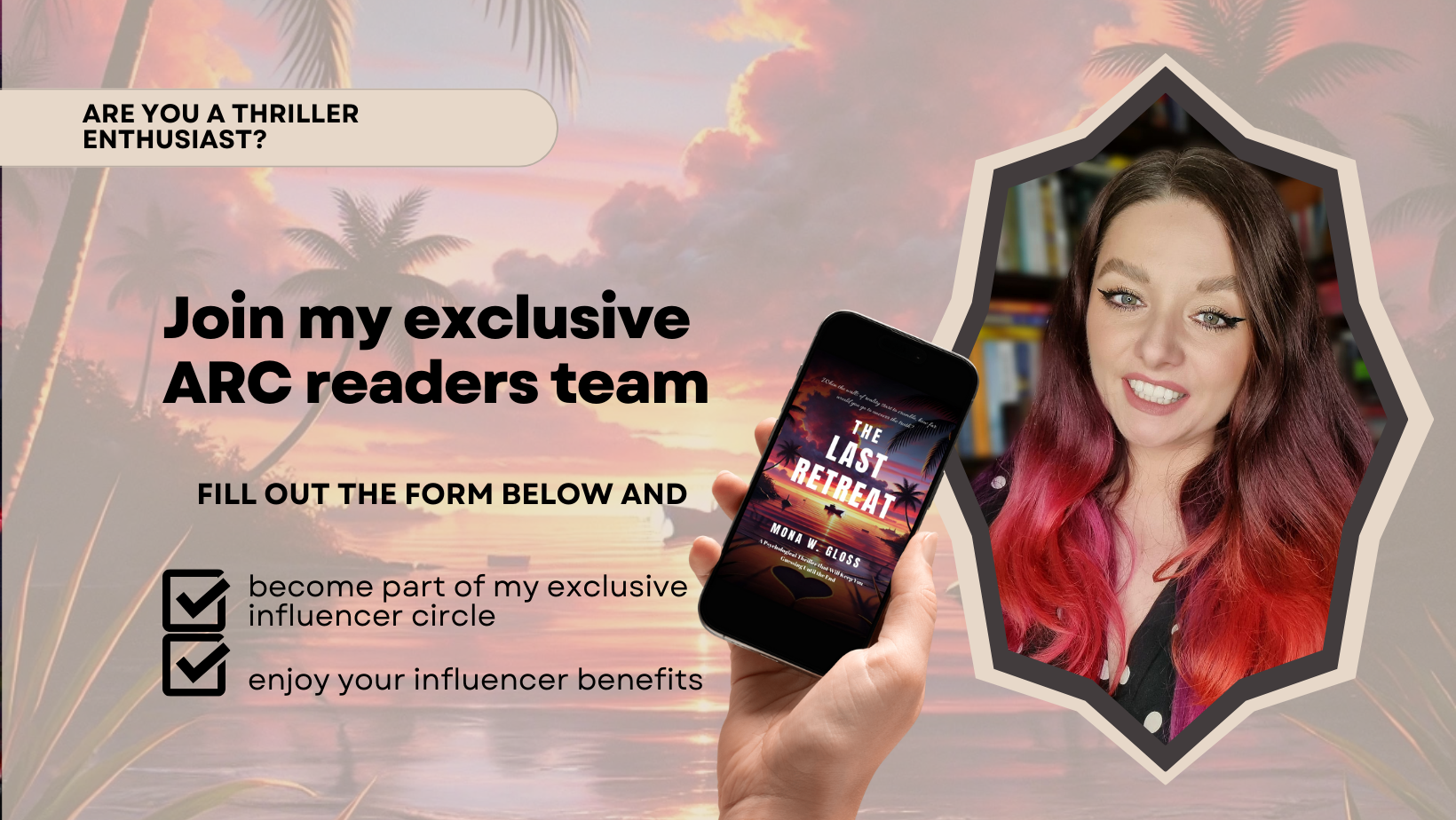 Become a Thriller Influencer Mona W. Gloss